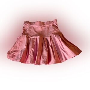 Pink Pleated Women's Skirt